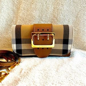 Burberry House Check Madison Crossbody Bag
